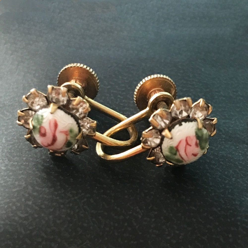 Antique Floral Earrings